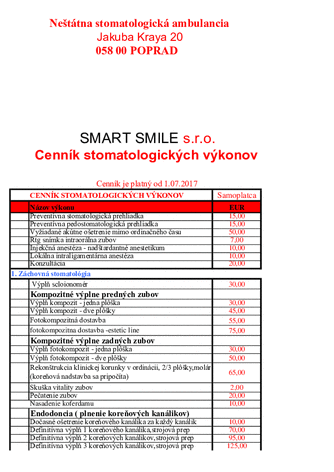 cennik smart smile