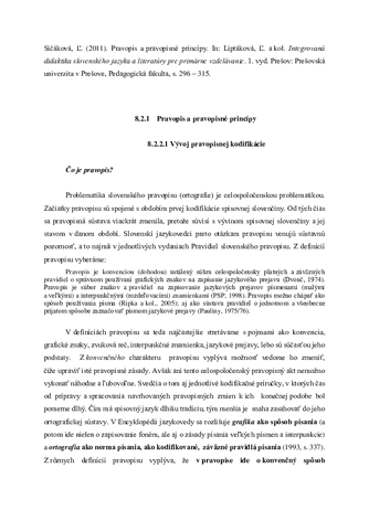 sičáková pravopis