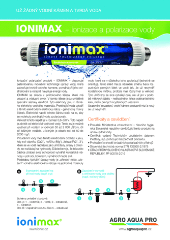 Produktový leták IONIMAX  AgroAquaPro s web IONIX.cz (1)