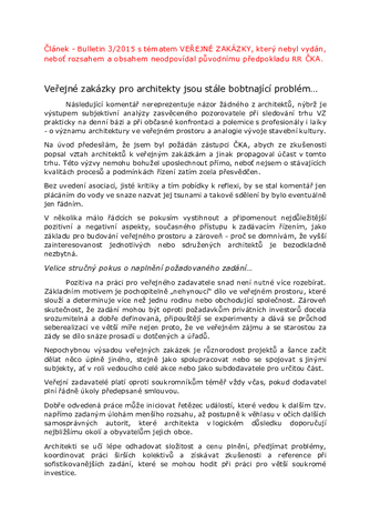 essay - czech architecture