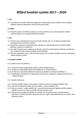 BISfed  Soutěžní systém 2017  2020