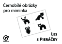 Černobílé obrázky pro miminka Les